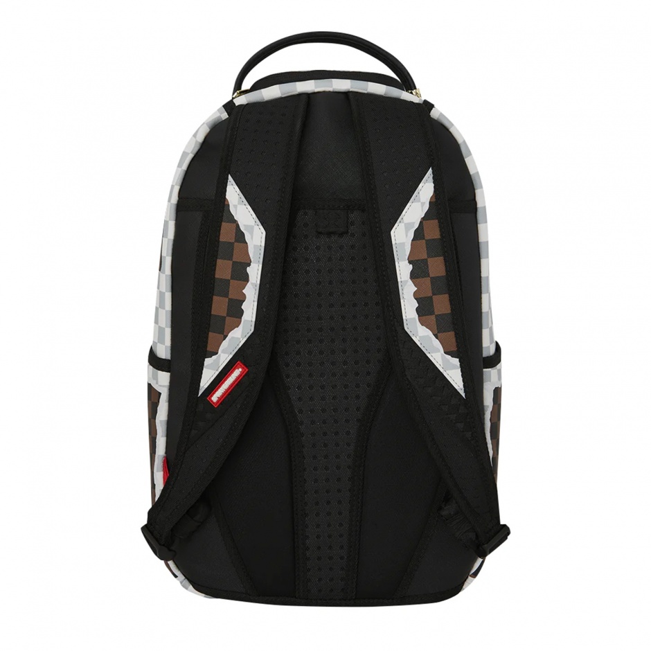 SPRAYGROUND Rucsac CREAM AND BROWN TEAR CHECK - vezi 3