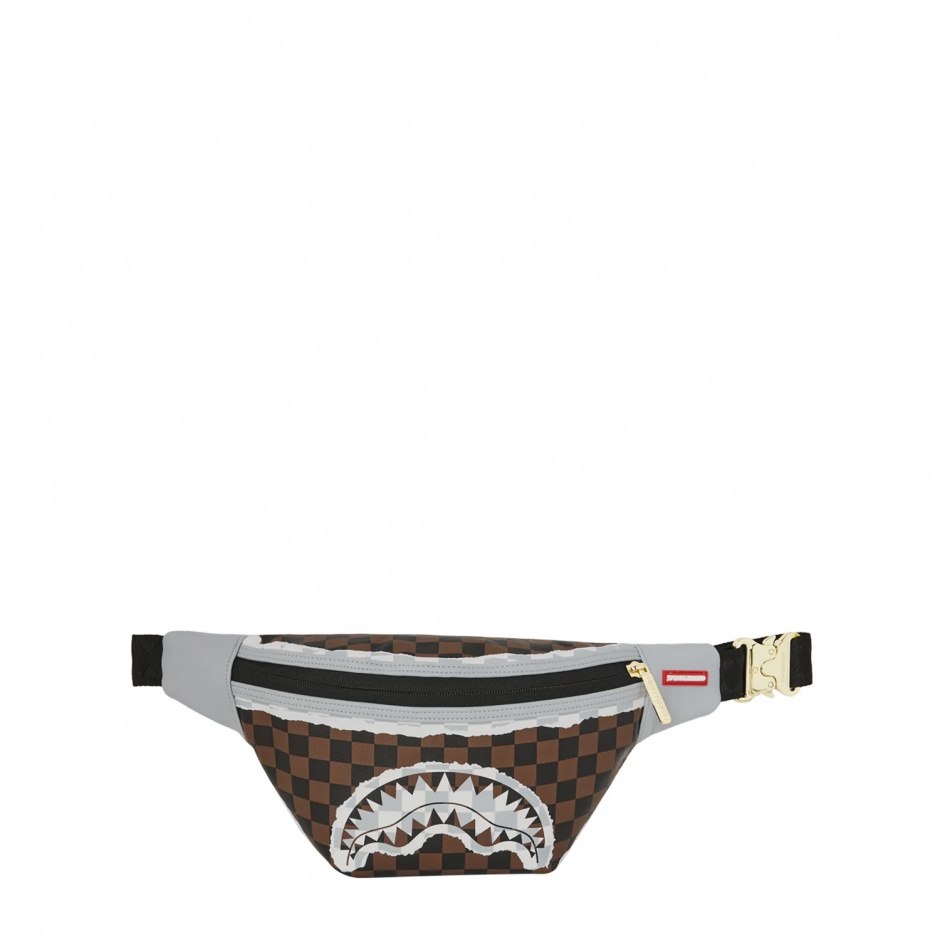 SPRAYGROUND Bersetă CREAM AND BROWN TEAR CHECK - vezi 1