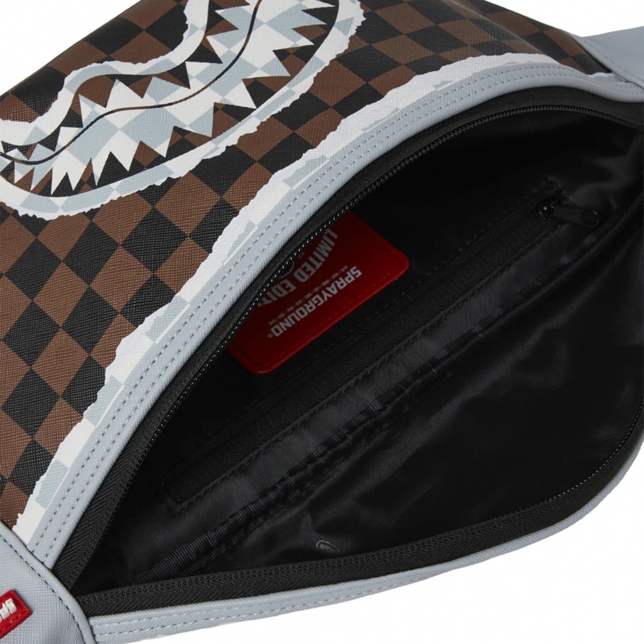 SPRAYGROUND Bersetă CREAM AND BROWN TEAR CHECK - vezi 3