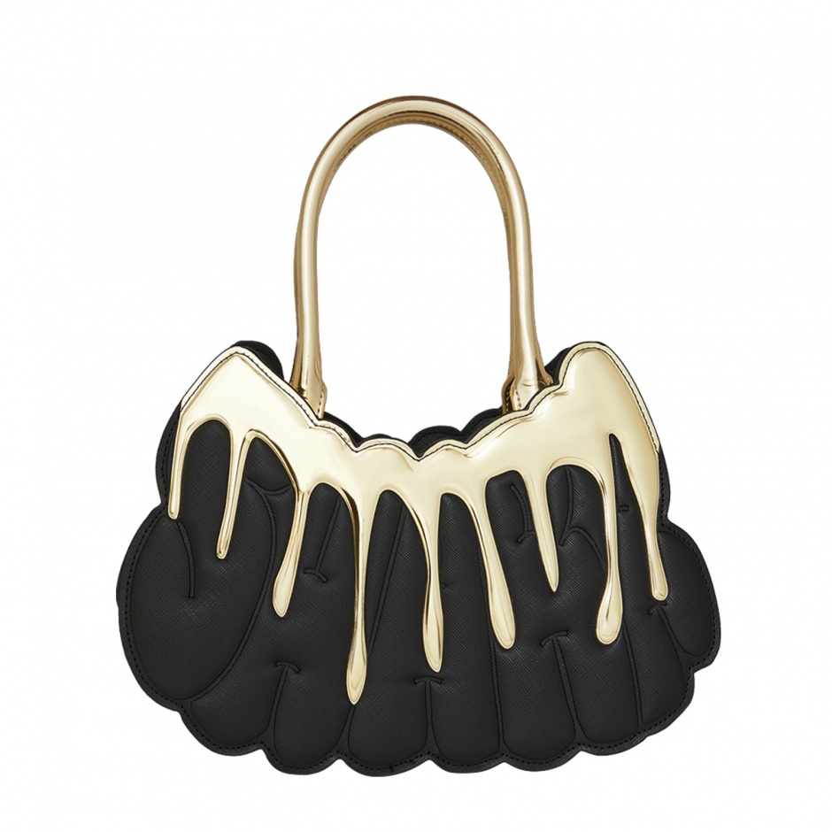 SPRAYGROUND Geantă neagră GOLD AND DANGEROUS SHARK - vezi 1