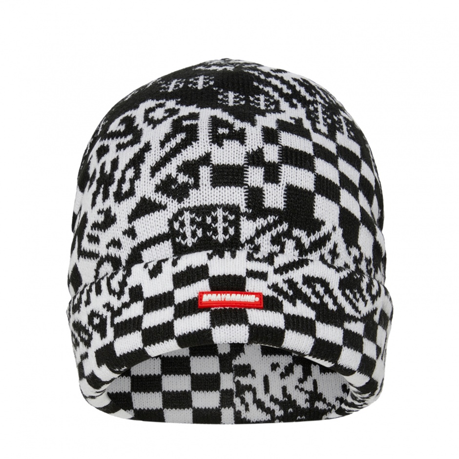 SPRAYGROUND Fes BLACK AND WHITE WARP CHECK - vezi 1
