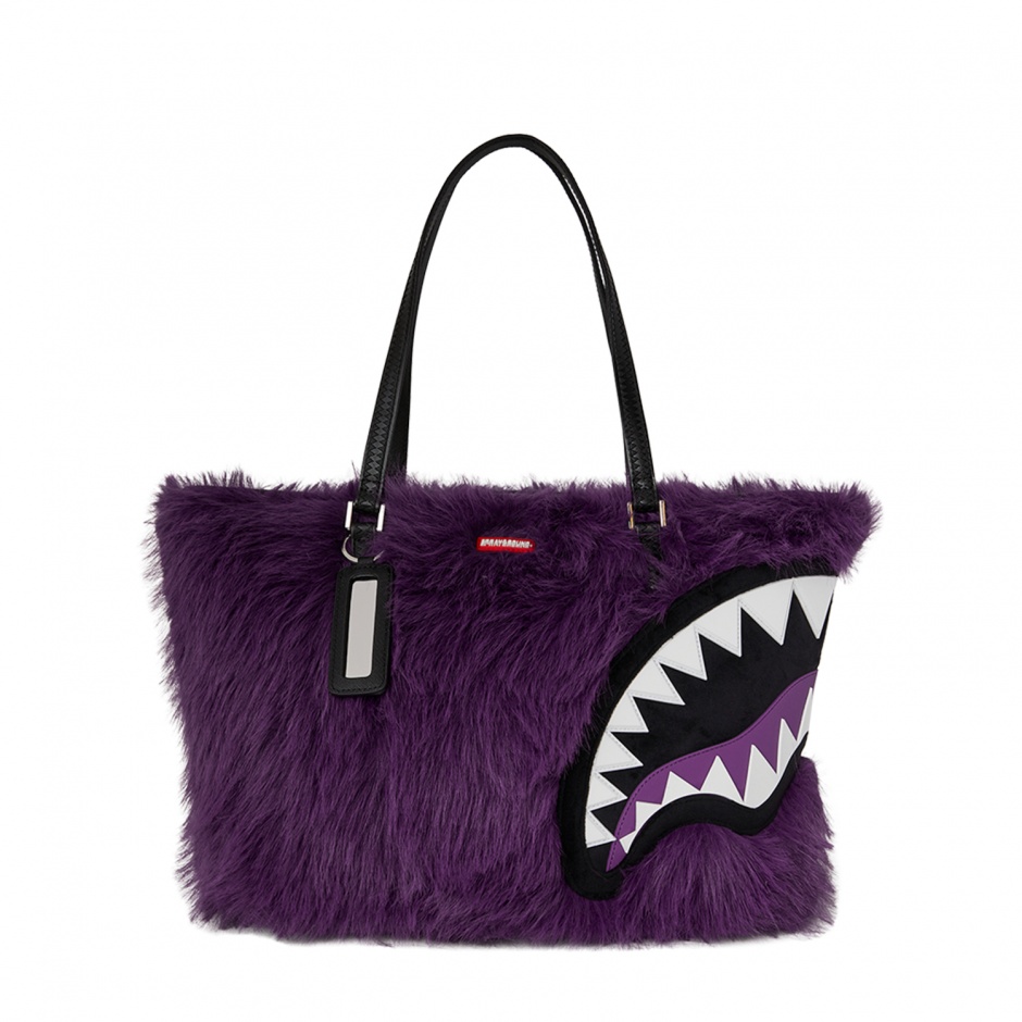 SPRAYGROUND Geantă FUR CRAY PURP - vezi 1