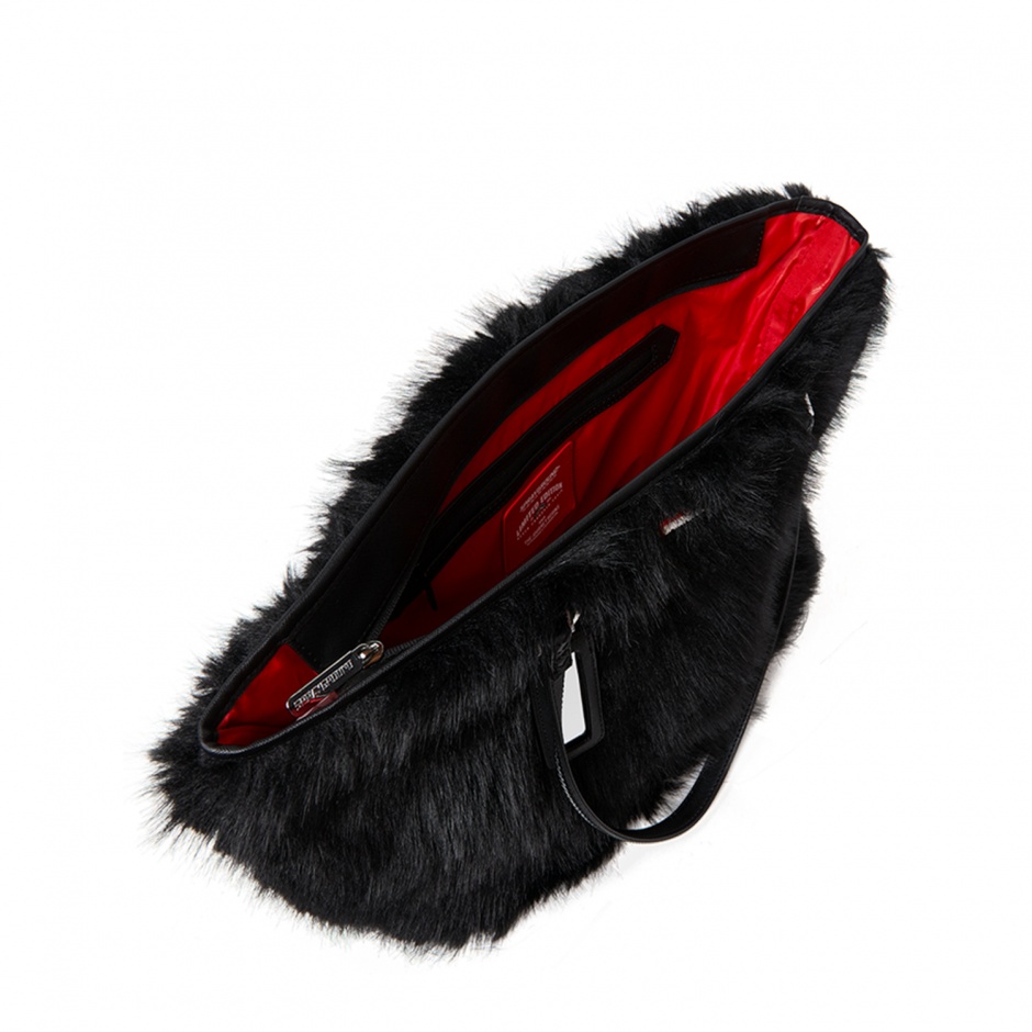 SPRAYGROUND Geantă FUR CRAY BLACK - vezi 4