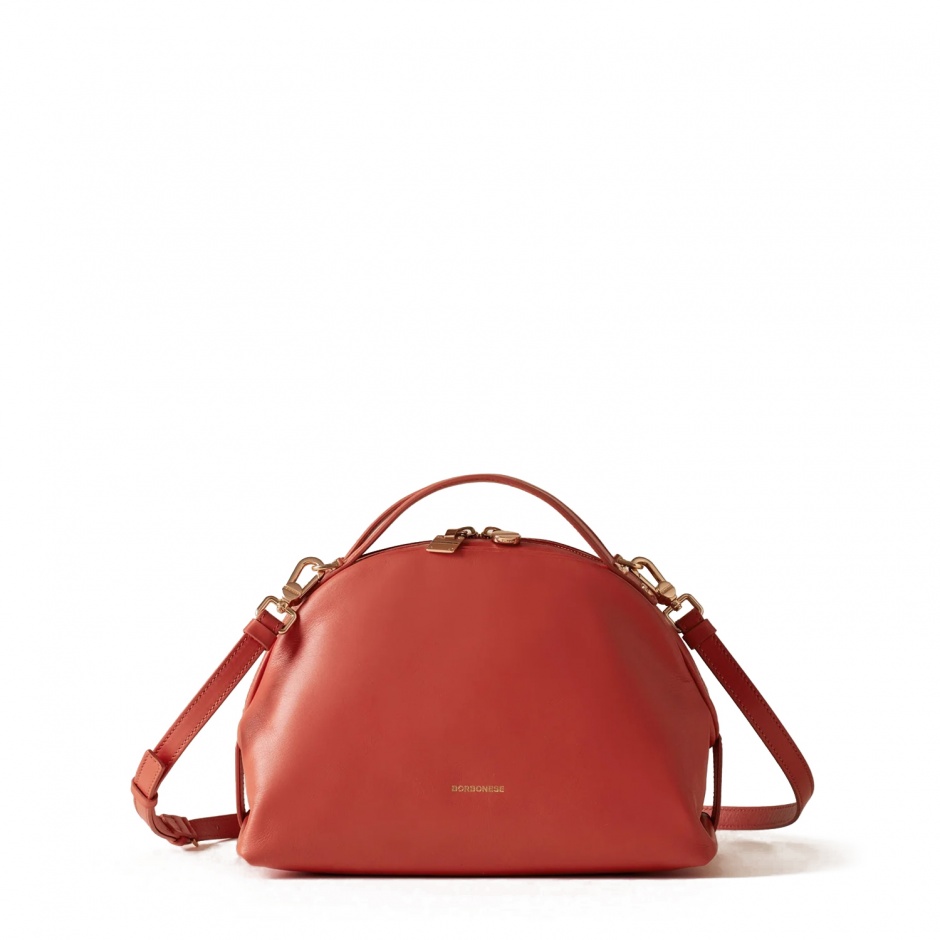 BORBONESE Geantă damă roșie Bowler - vezi 1