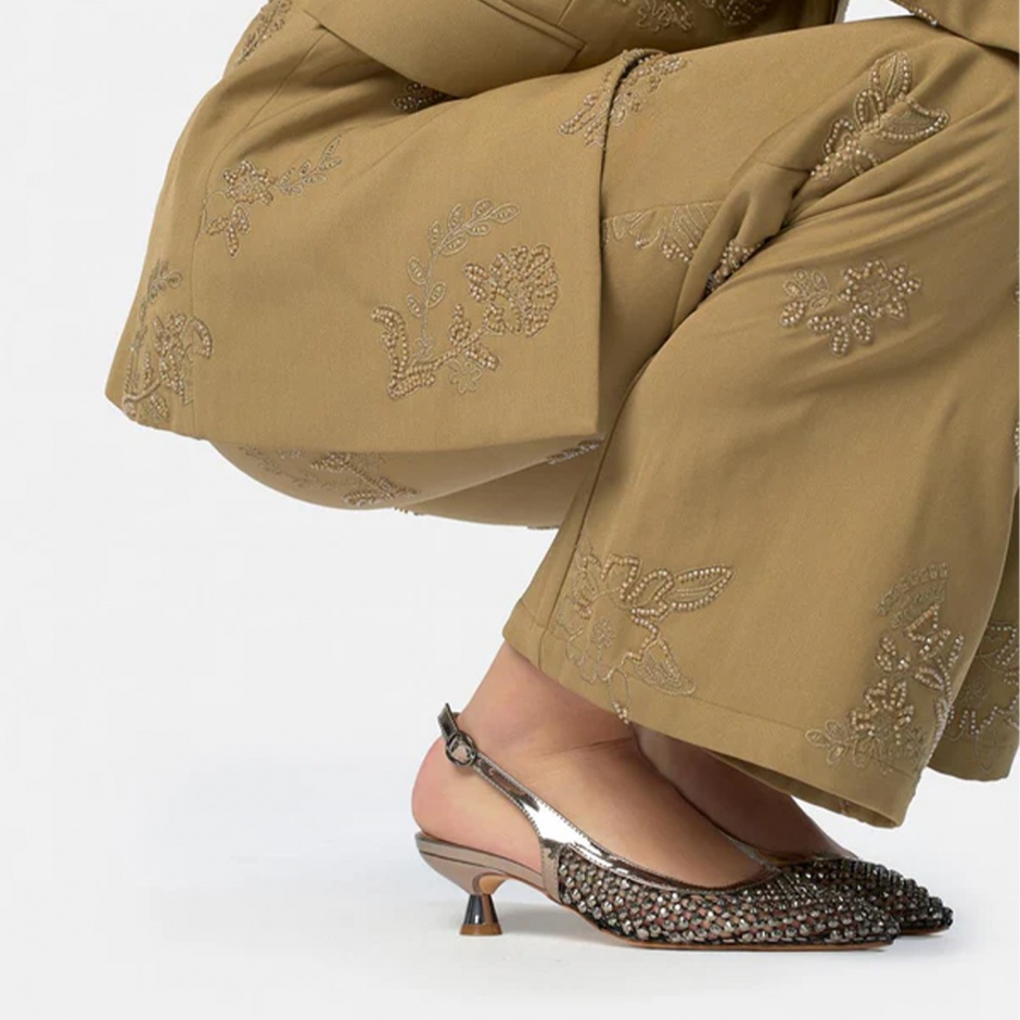 Alma En Pena Pantofi damă argintii cu cristale - vezi 4 - Pepina.ro Alma En Pena Pantofi damă argintii cu cristale - vezi 4