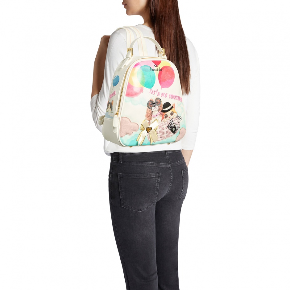 Braccialini Rucsac damă alb Allround - vezi 4