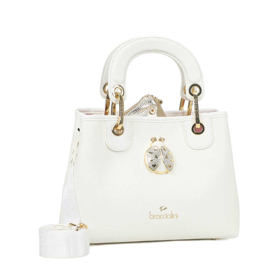 Braccialini Geantă damă albă Beth Jewels - vezi 2