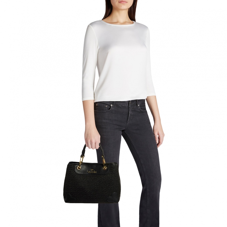 Braccialini Geantă damă neagră Beth Tricot - vezi 4