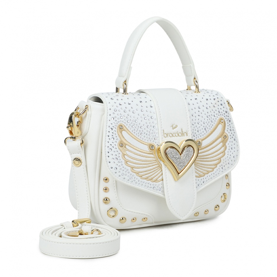 Braccialini Geantă damă albă cu cristale - vezi 2