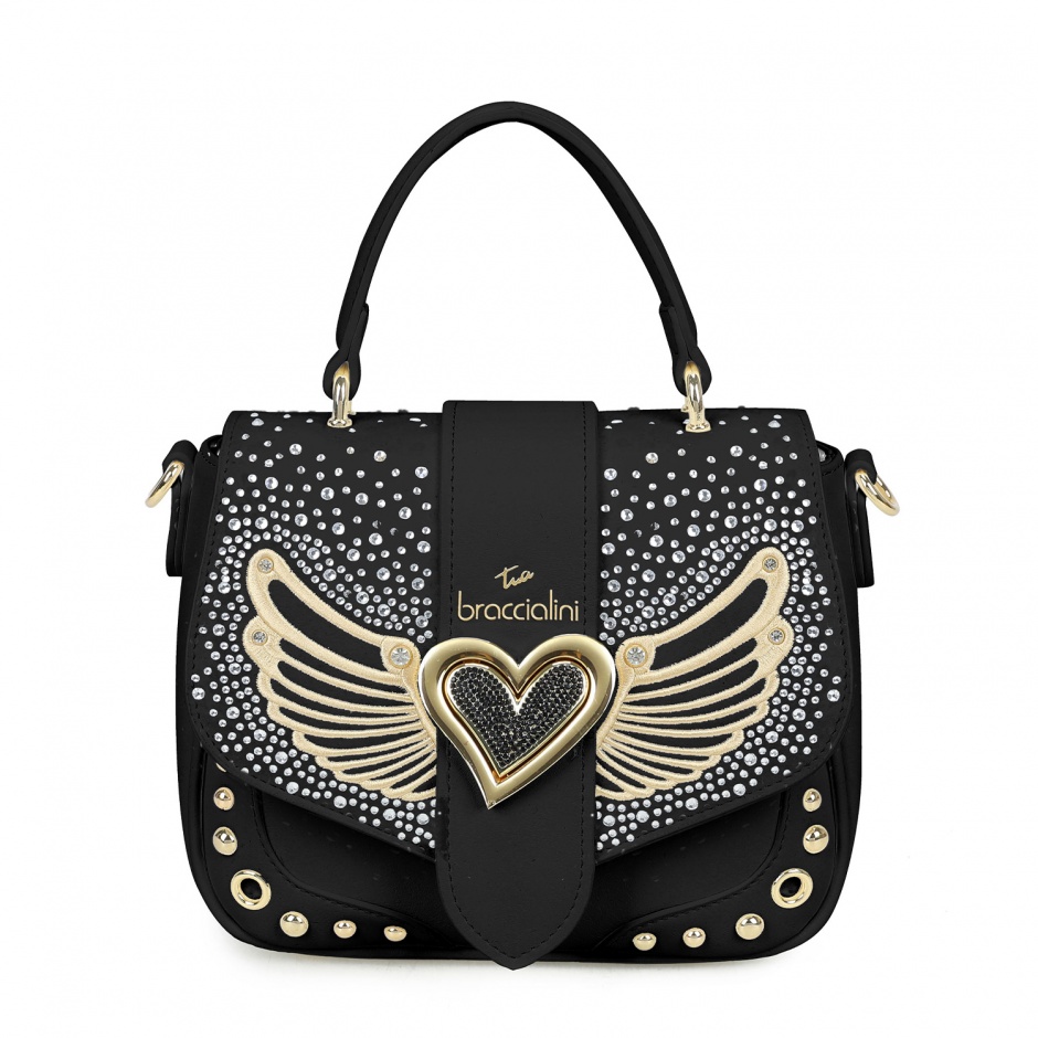 Braccialini Geantă damă neagră cu cristale - vezi 1 - Pepina.ro Braccialini Geantă damă neagră cu cristale - vezi 1