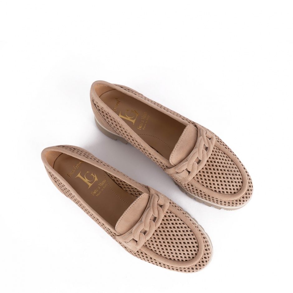 Luca Grossi Mocasini damă bej - vezi 3