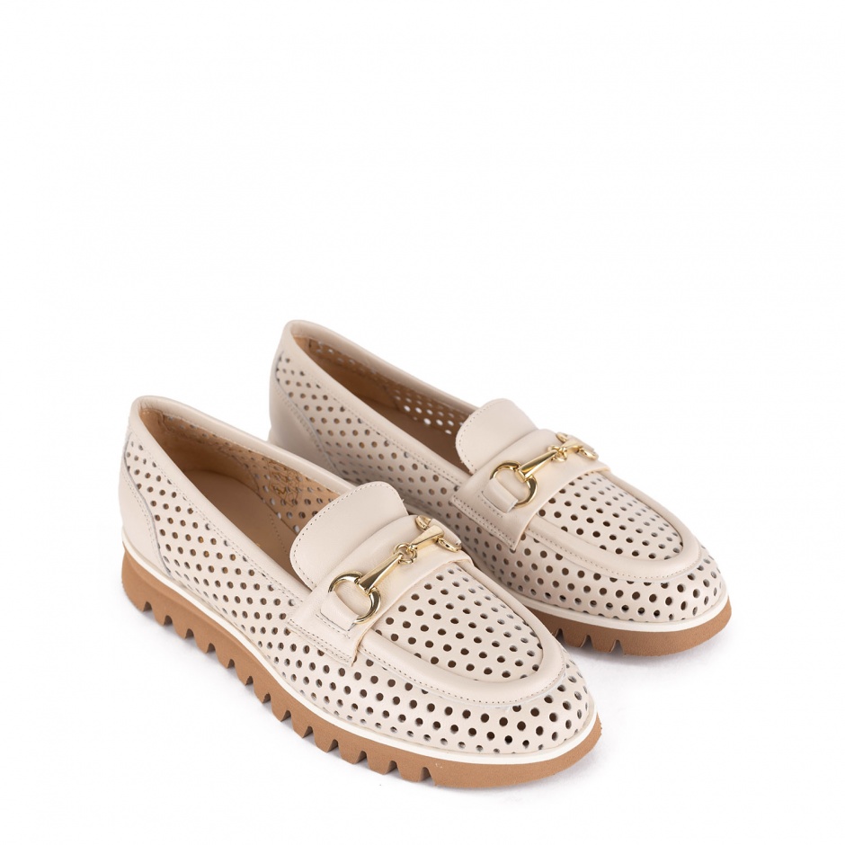 Luca Grossi Mocasini damă bej - vezi 2