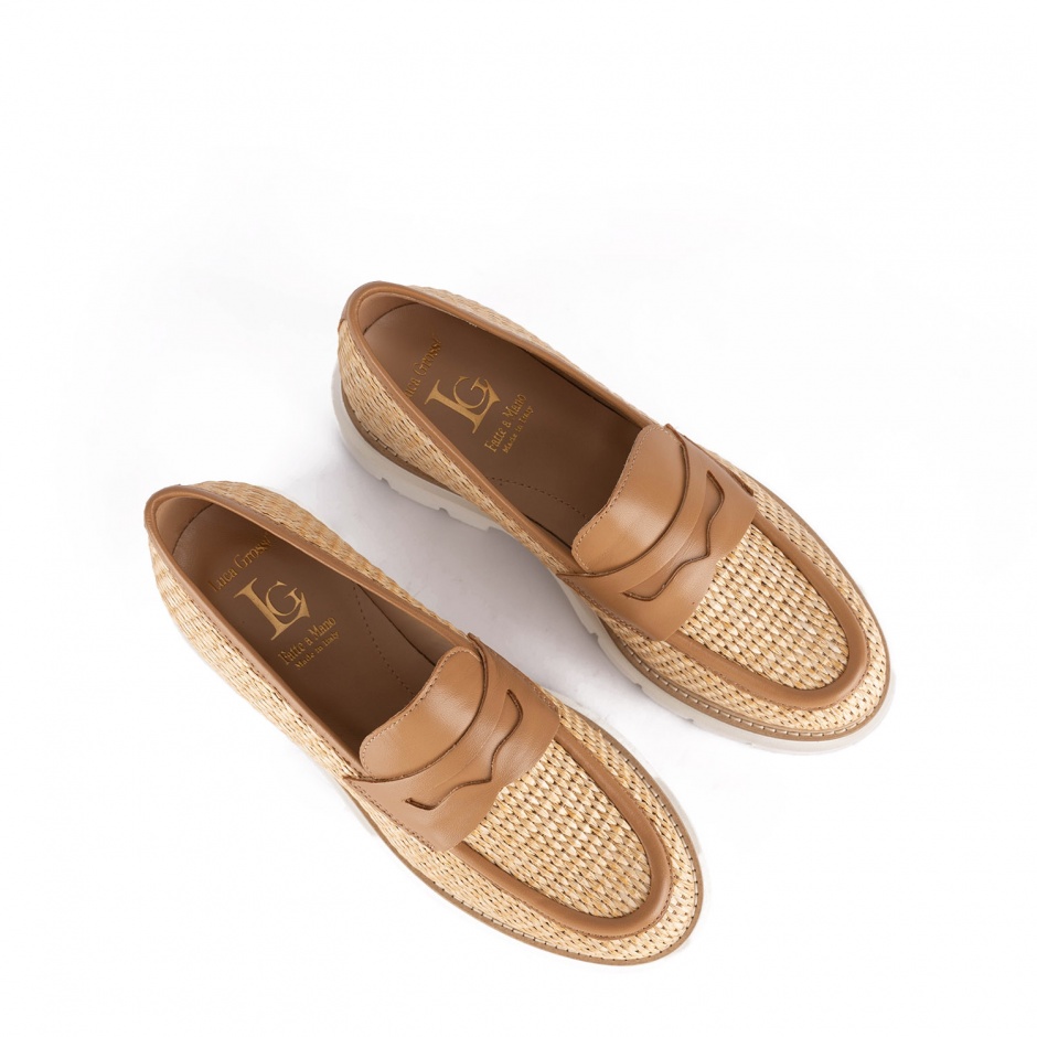 Luca Grossi Mocasini damă bej - vezi 3