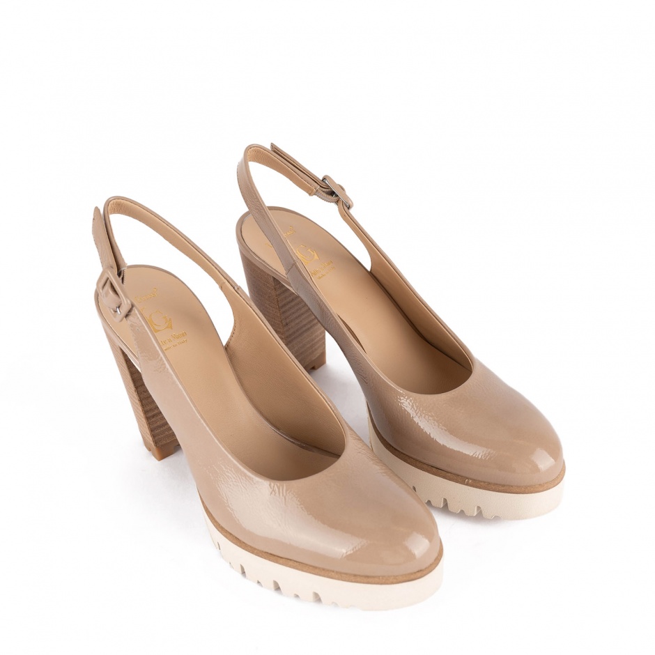Luca Grossi Pantofi damă bej - vezi 2