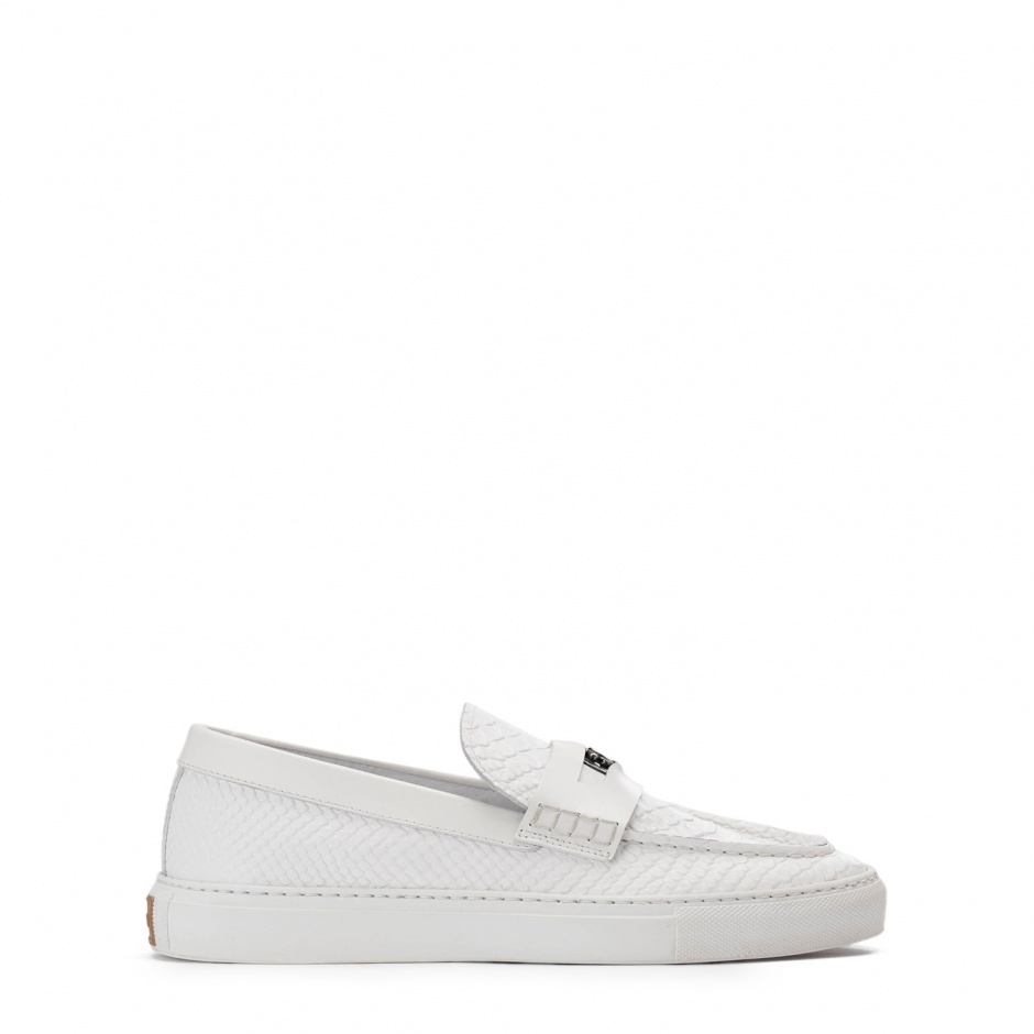 Roberto Cavalli Mocasini albi bărbați - vezi 1