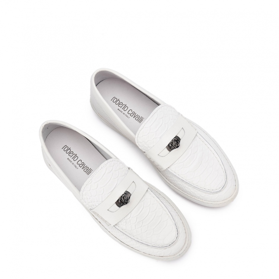 Roberto Cavalli Mocasini albi bărbați - vezi 4