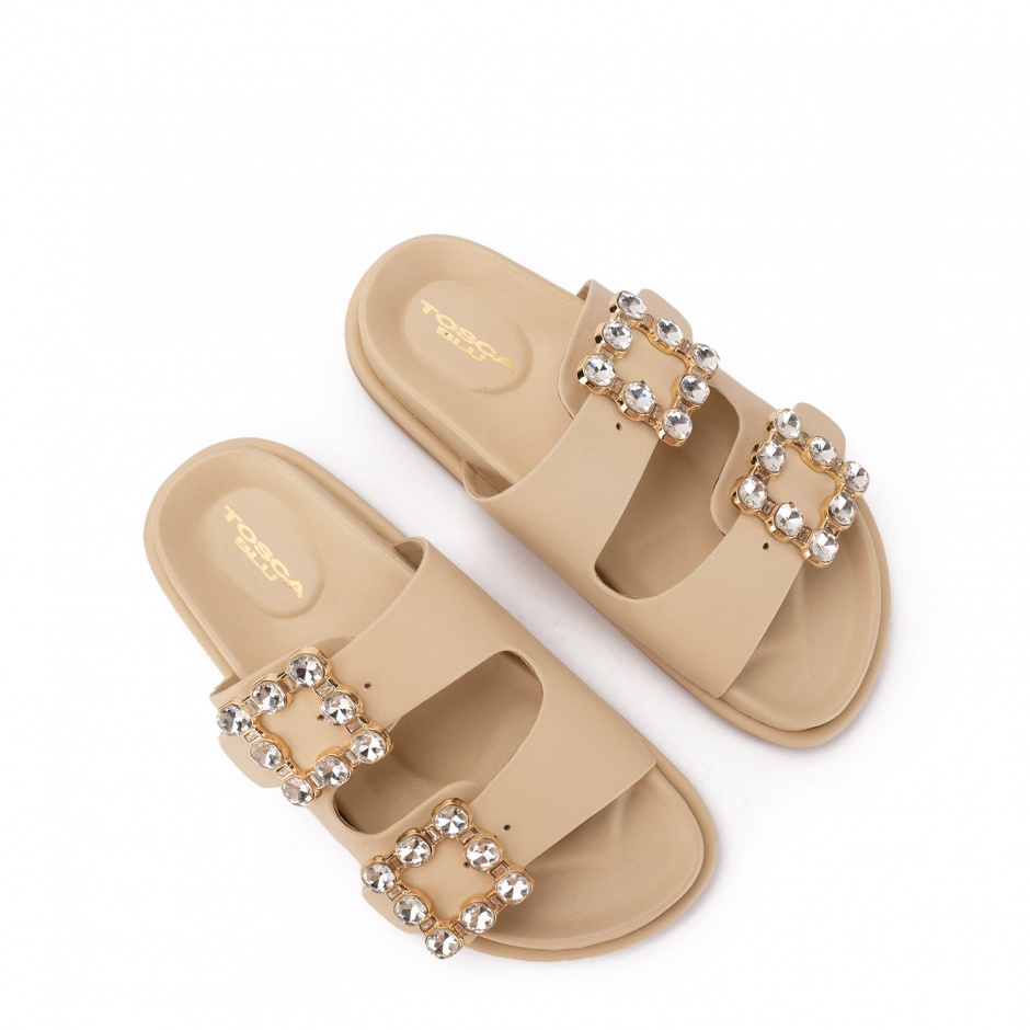 TOSCA BLU Papuci damă bej - vezi 3