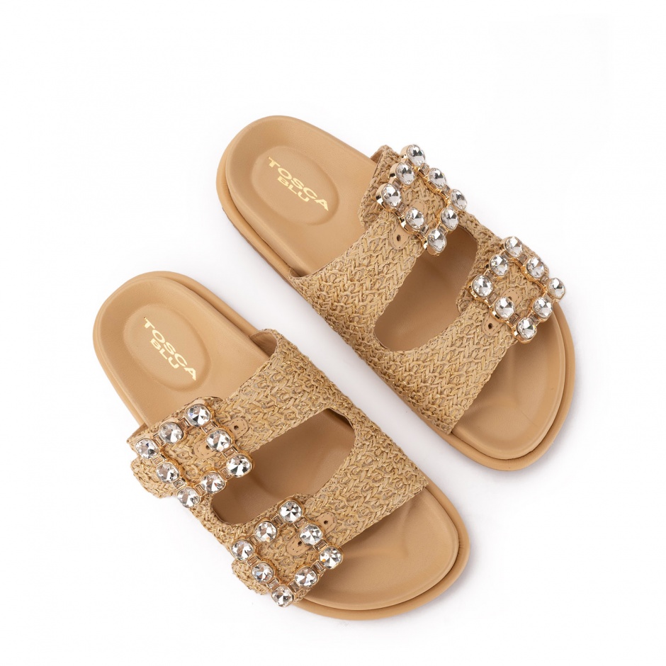 TOSCA BLU Papuci damă bej - vezi 3