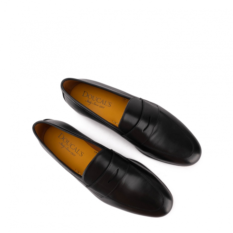DOUCAL'S Mocasini negri bărbați - vezi 3