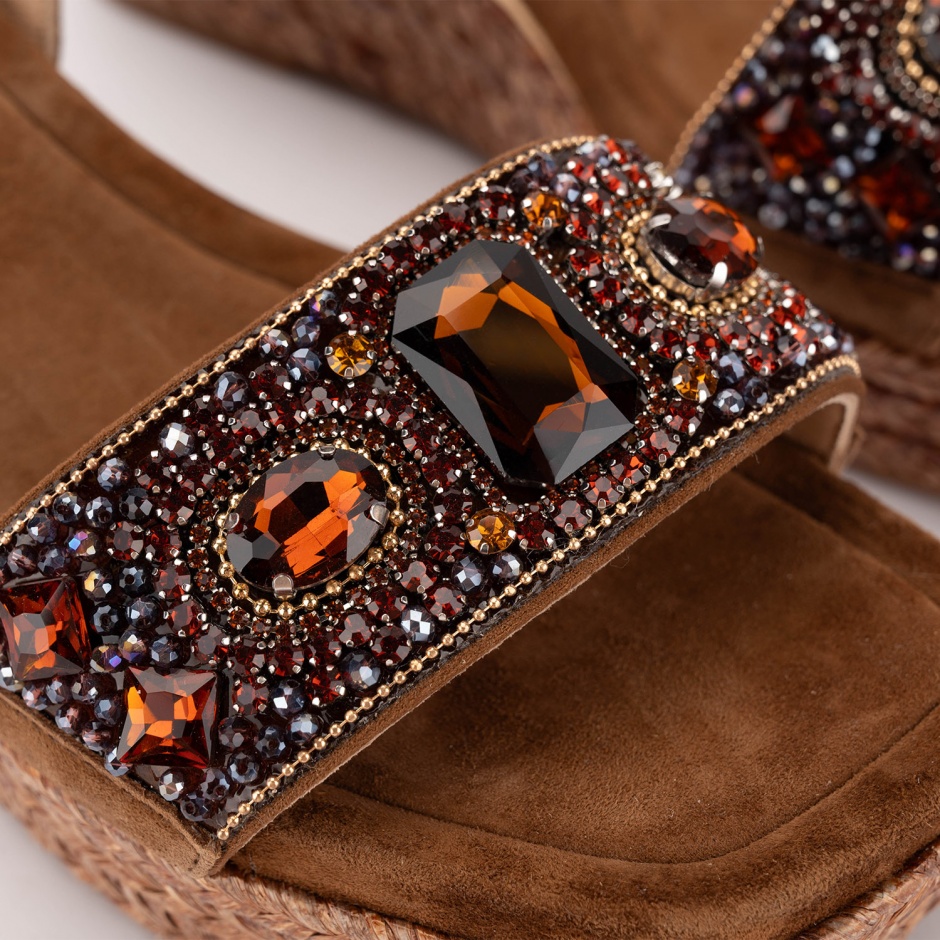 Alma En Pena Sandale maro damă cu pietre - vezi 3