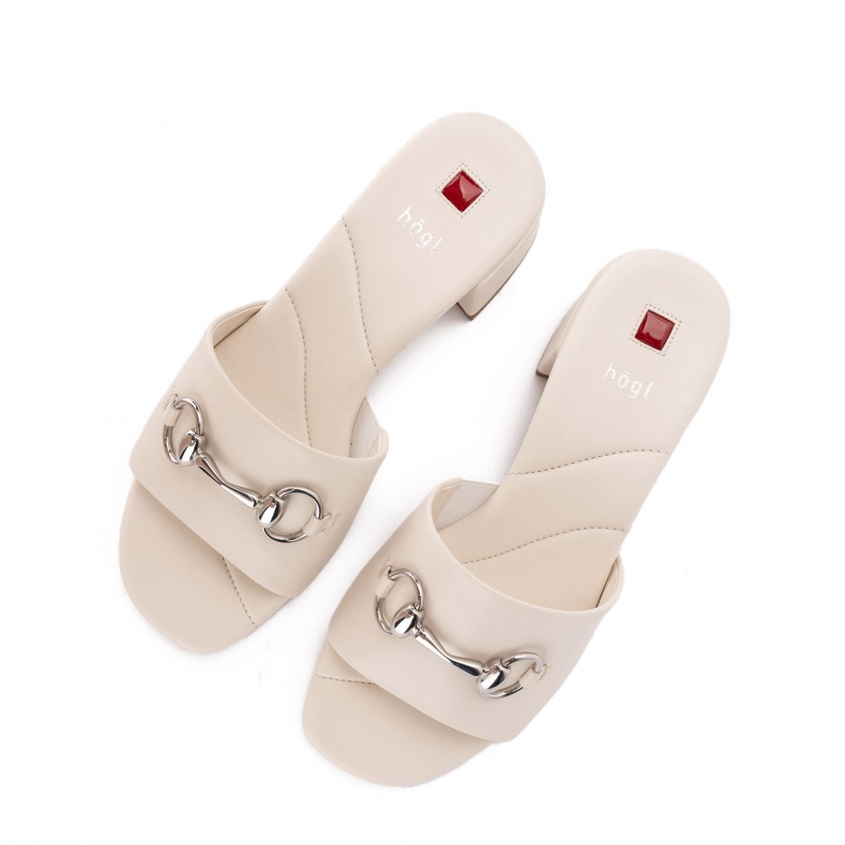 HÖGL Papuci damă bej cu toc - vezi 3