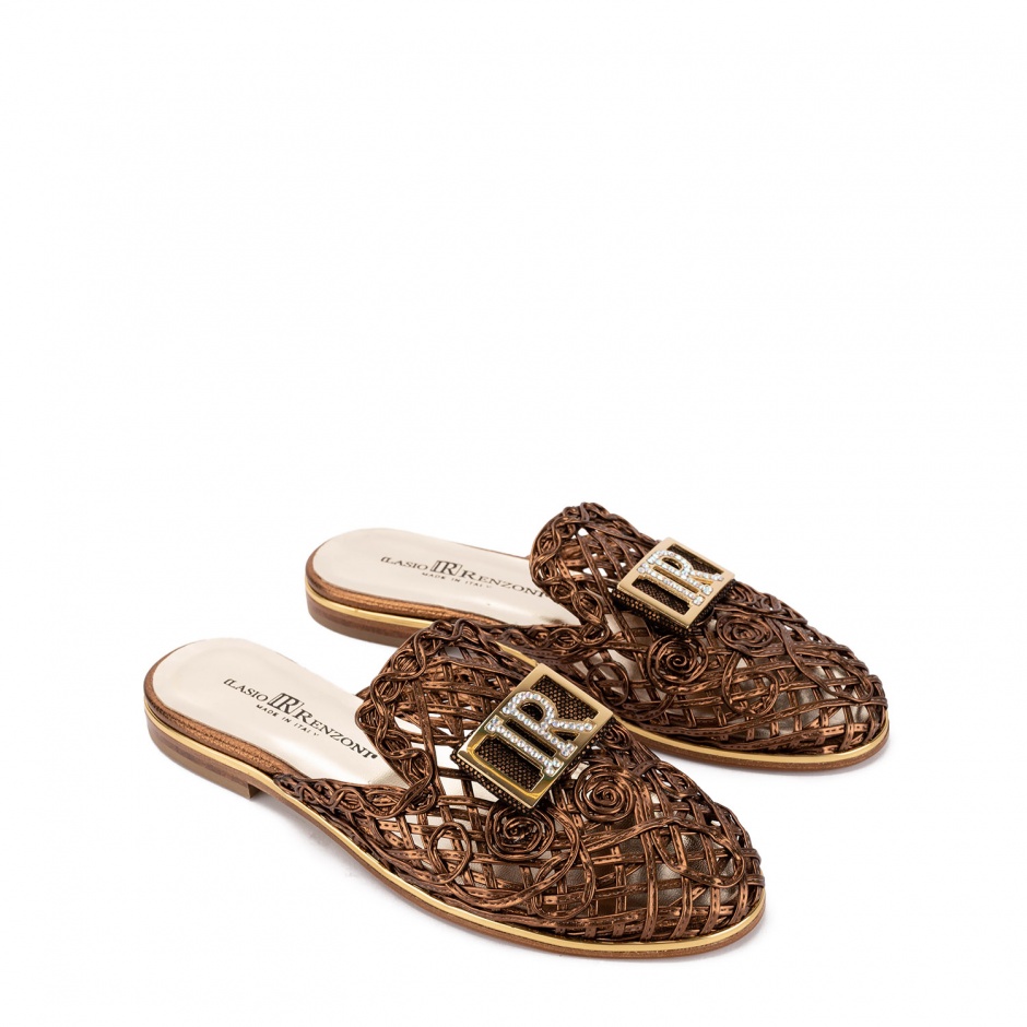 RENZONI Papuci damă bronz - vezi 2