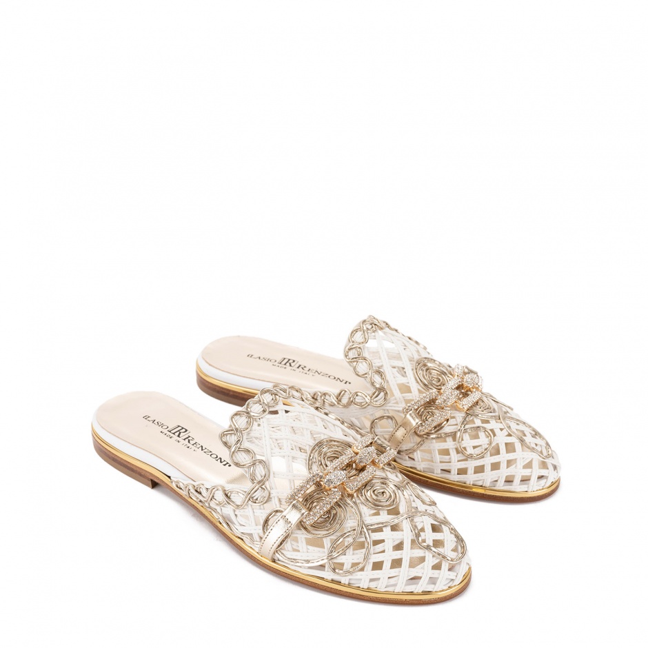 RENZONI Papuci damă albi - vezi 2