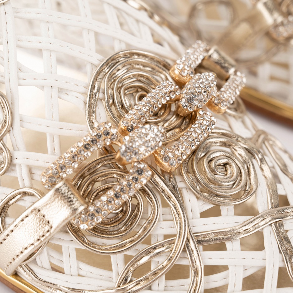 RENZONI Papuci damă albi - vezi 4