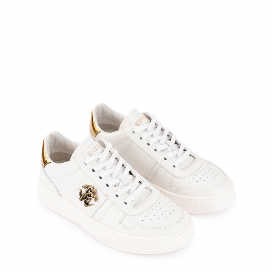 Roberto Cavalli Sneakers damă albi - vezi 2