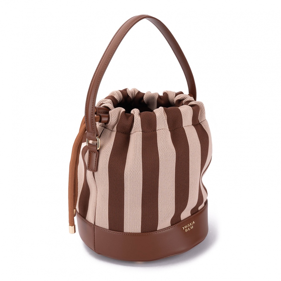 TOSCA BLU Geantă damă în dungi Pantelleria Bucket - vezi 1