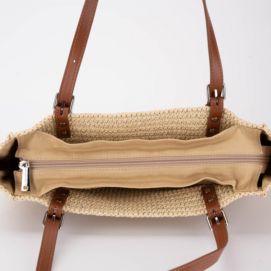 LANCASTER Geantă damă rafia - vezi 3
