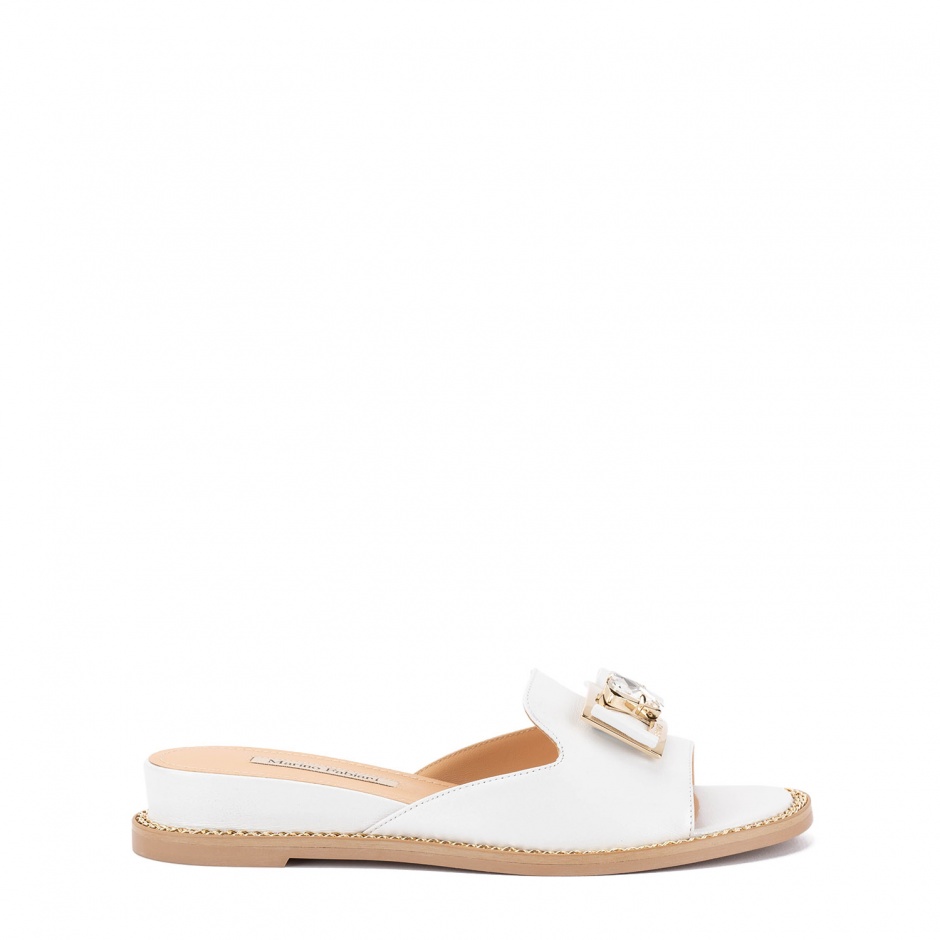 Marino Fabiani Papuci damă albi cu platformă - vezi 1