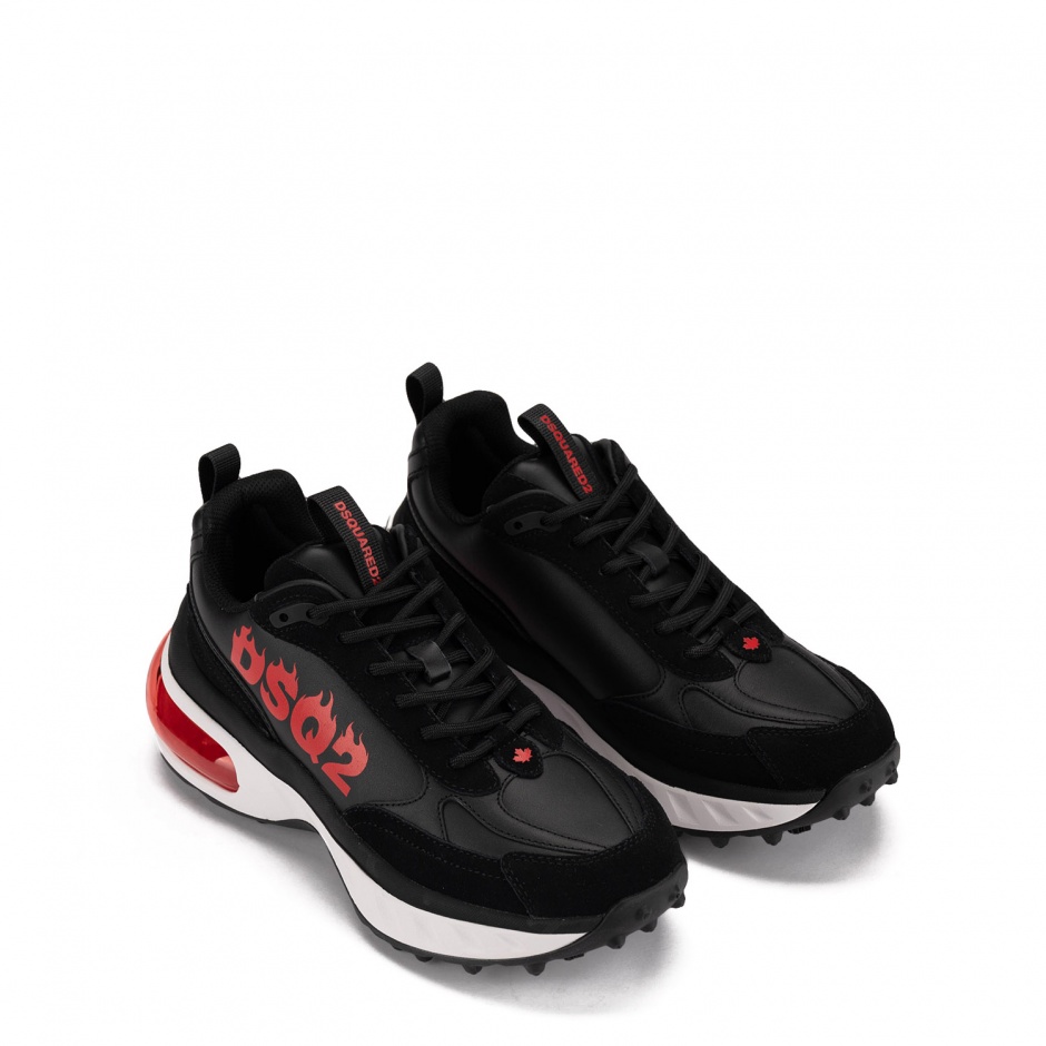 Dsquared2 Adidași negri bărbați - vezi 2