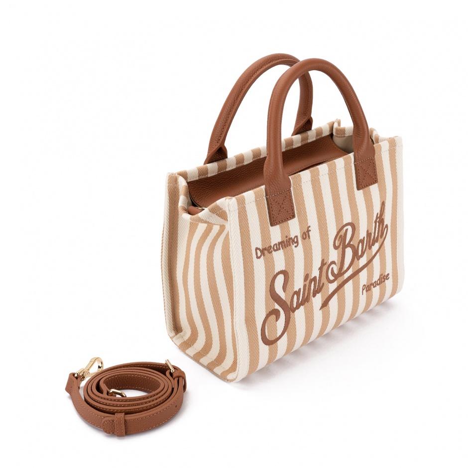 SAINT BARTH Geantă damă în dungi Vanity - vezi 2