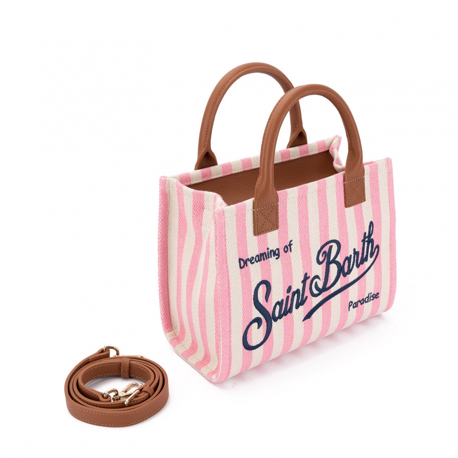 SAINT BARTH Geantă damă în dungi Vanity - vezi 2