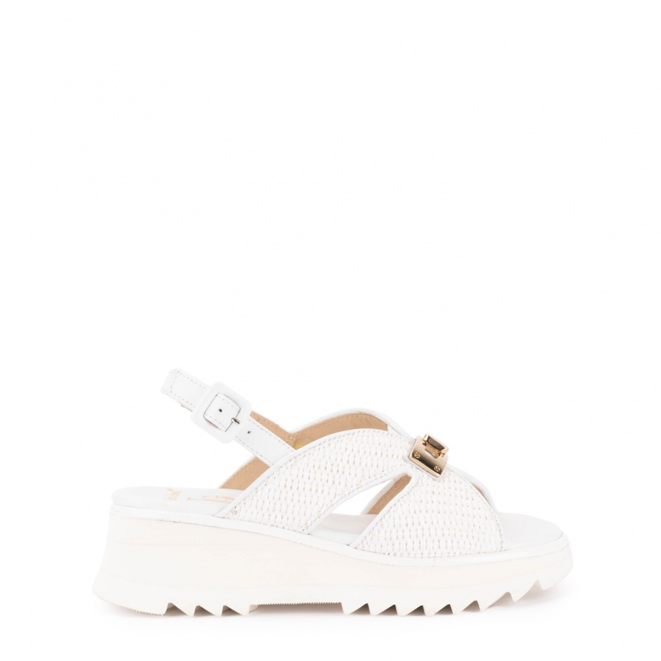 Luca Grossi Sandale damă albe cu platformă - vezi 1