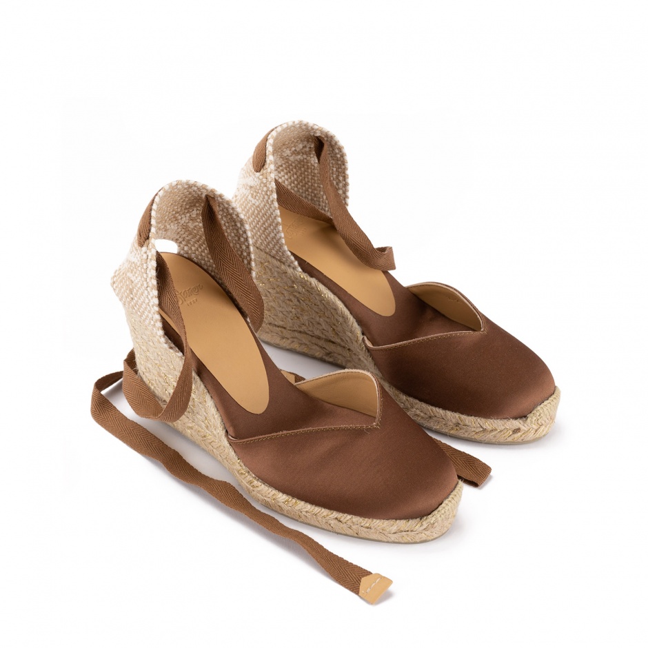 CASTANER Espadrile damă maro cu platformă - vezi 2