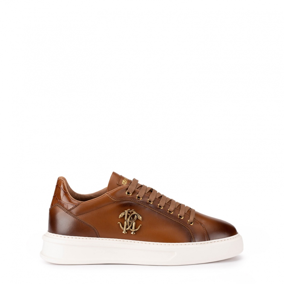 Roberto Cavalli Pantofi sport maro bărbați - vezi 1