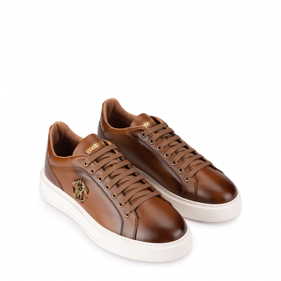 Roberto Cavalli Pantofi sport maro bărbați - vezi 2