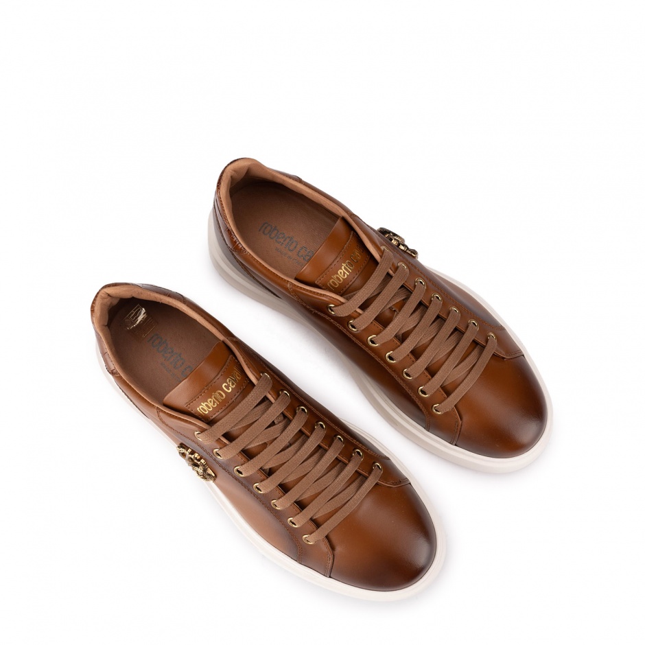 Roberto Cavalli Pantofi sport maro bărbați - vezi 3