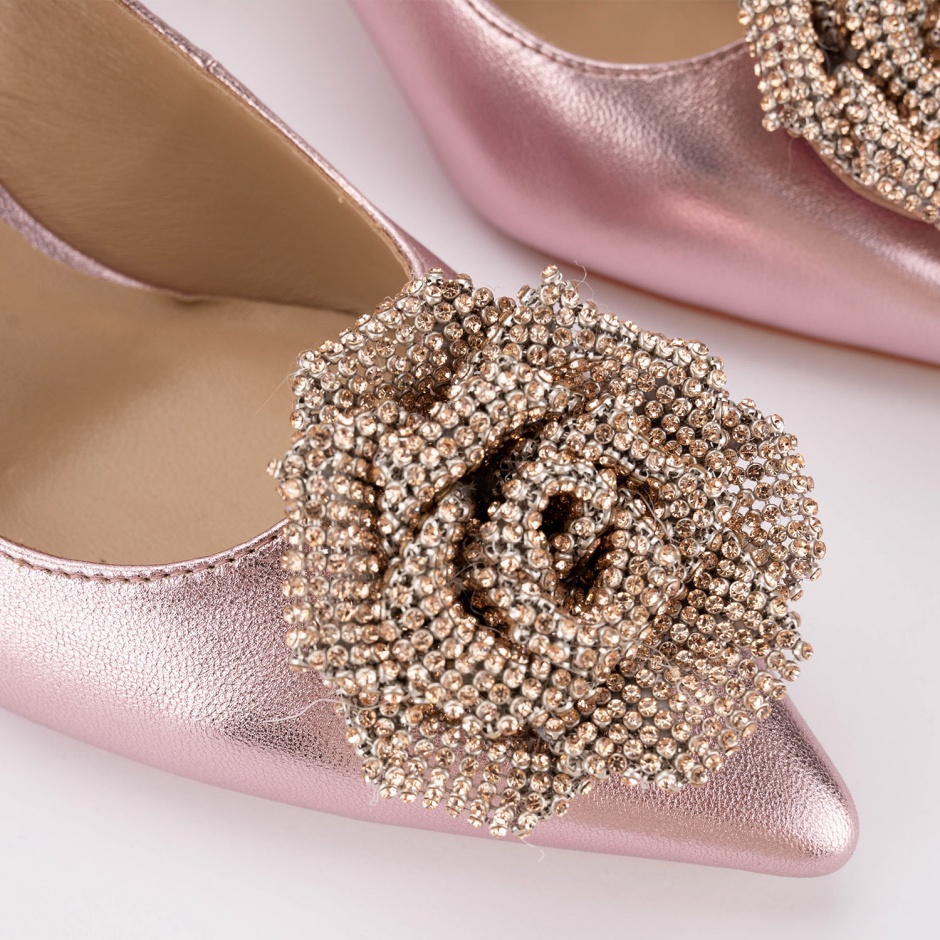 ALMA EN PENA Pantofi damă roz cu floare - vezi 3