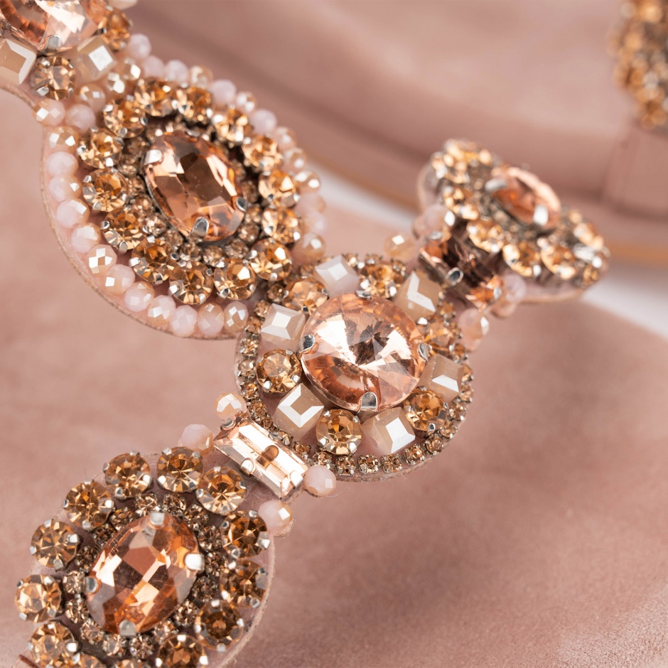 ALMA EN PENA Sandale damă roz cu strasuri - vezi 4