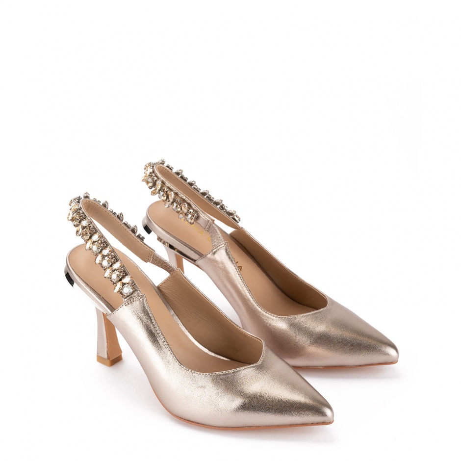 ALMA EN PENA Pantofi damă aurii - vezi 2