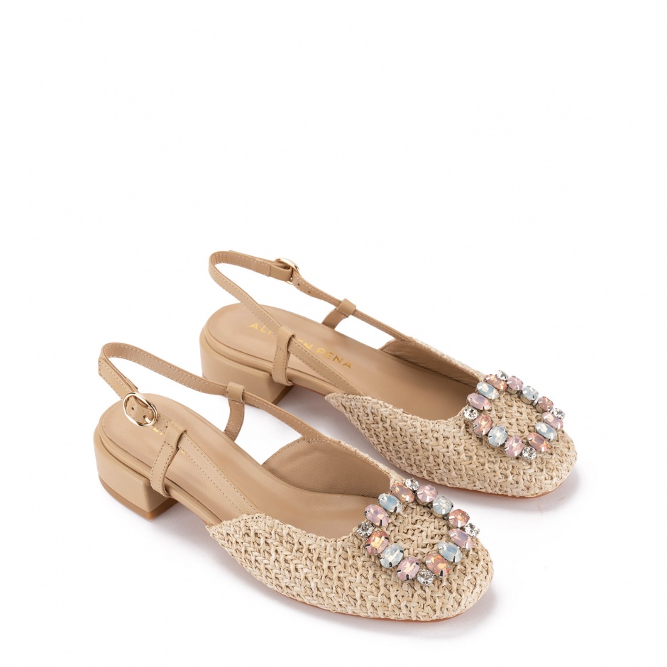 ALMA EN PENA Pantofi damă din rafia - vezi 2