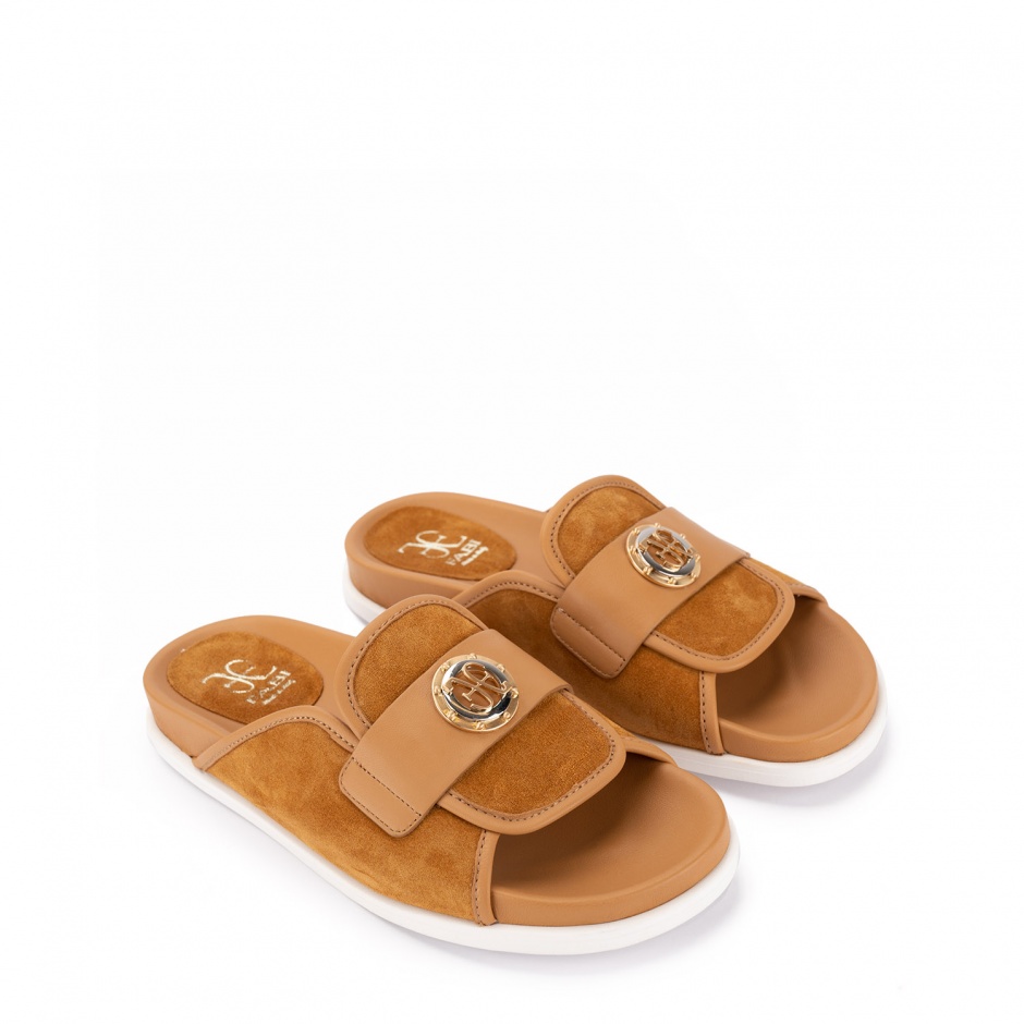 FABI Papuci damă maro - vezi 2