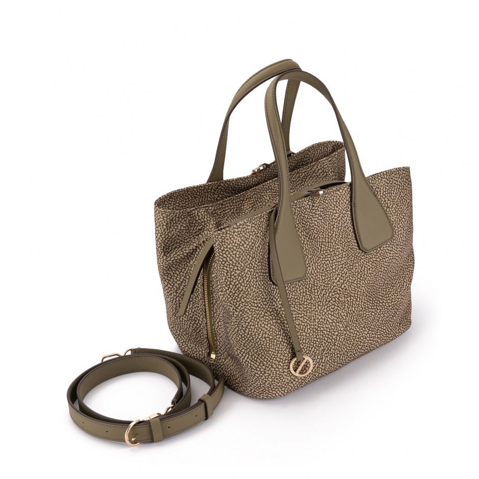 BORBONESE Geantă damă verde Vis a Vis - vezi 2