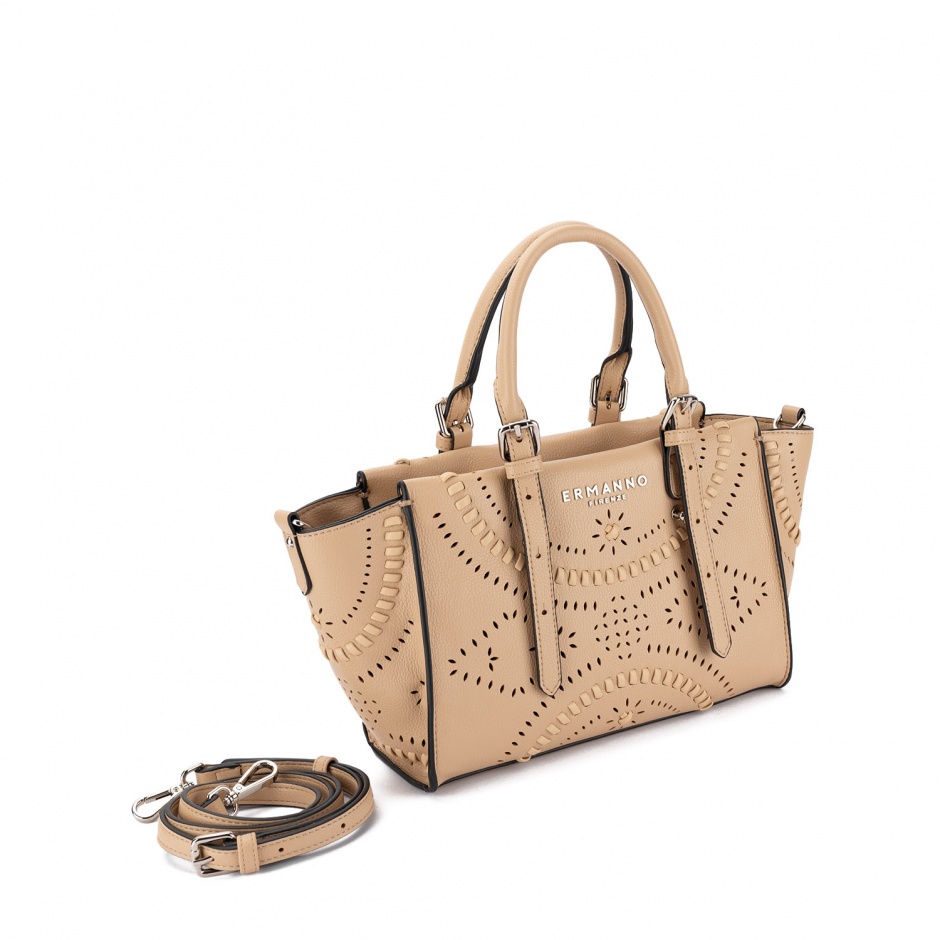 ERMANNO FIRENZE Geantă damă bej Angelina - vezi 2