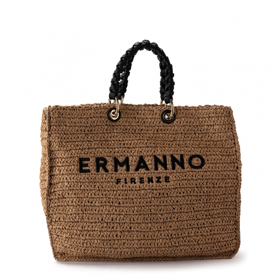 ERMANNO FIRENZE Geantă damă din rafie țesută Ashley - vezi 1