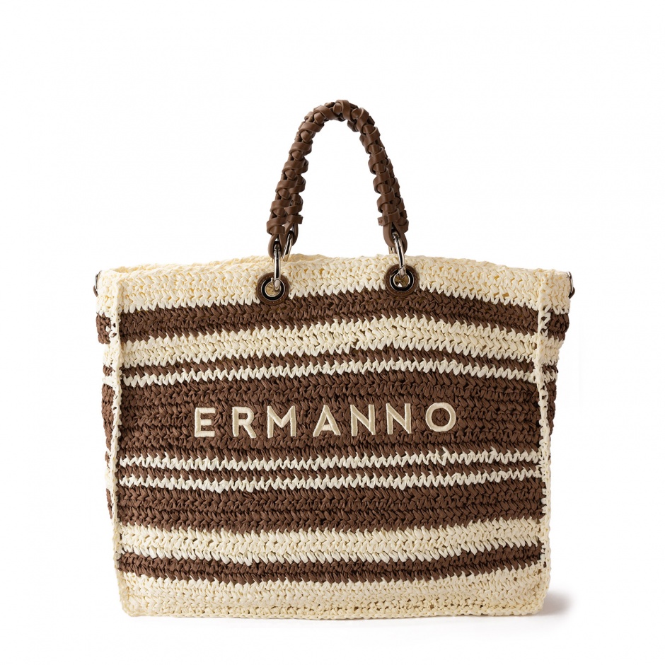 ERMANNO FIRENZE Geantă damă cumpărături Ashley Stripe - vezi 1