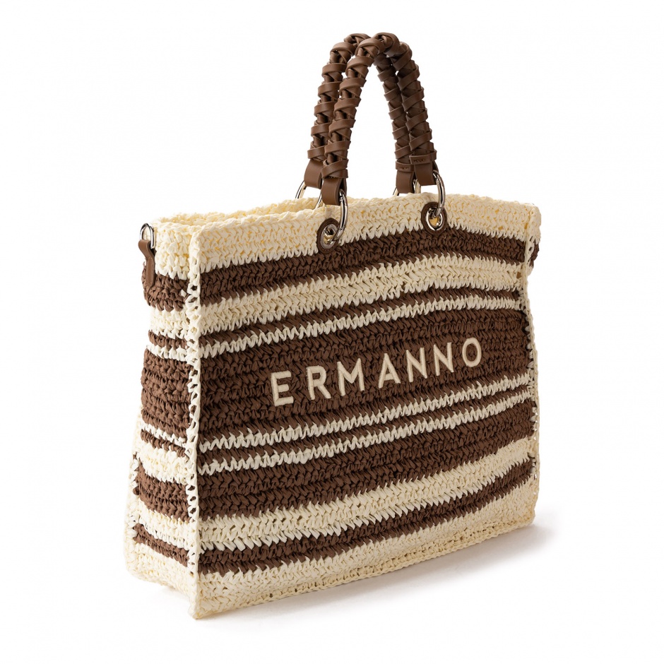 ERMANNO FIRENZE Geantă damă cumpărături Ashley Stripe - vezi 2